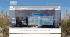 Desktop Screenshot of golfcarsofcoastalcarolina.com